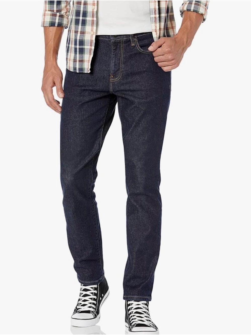 RW&Co. Nathan Premium Denim Cotton Raw Indigo Modern Slim Fit Jeans (34x32)